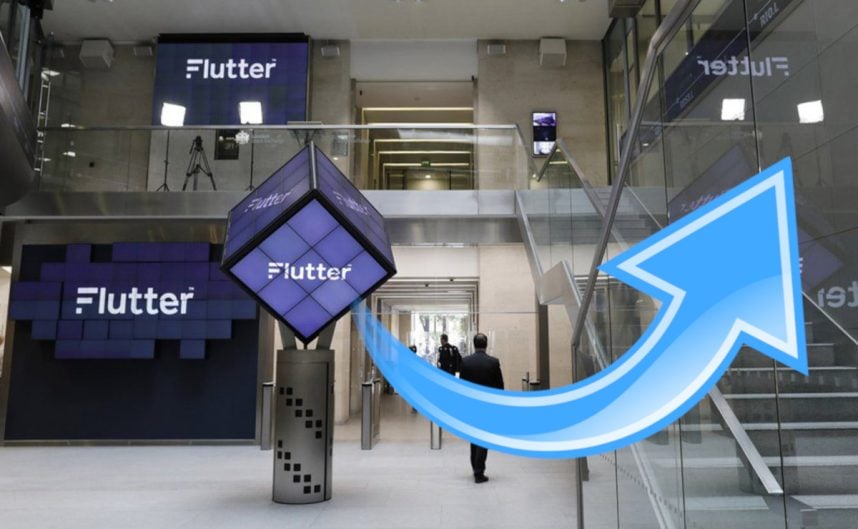 Flutter-Büro und Pfeil