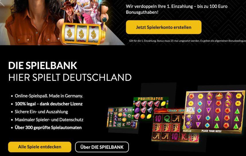 Screenshot die-spielbank.de