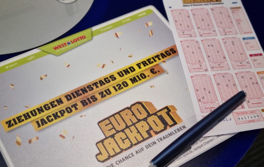 Eurojackpot-Lottoschein