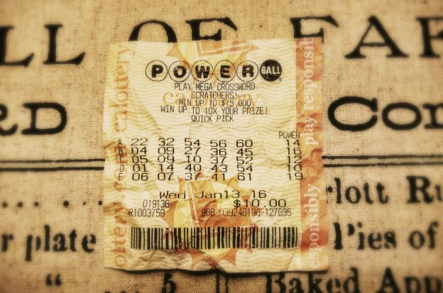 Powerball-Lottoschein