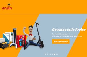 Screenshot erwin-Website