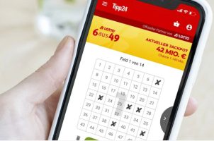 Lotto-App auf Smartphone
