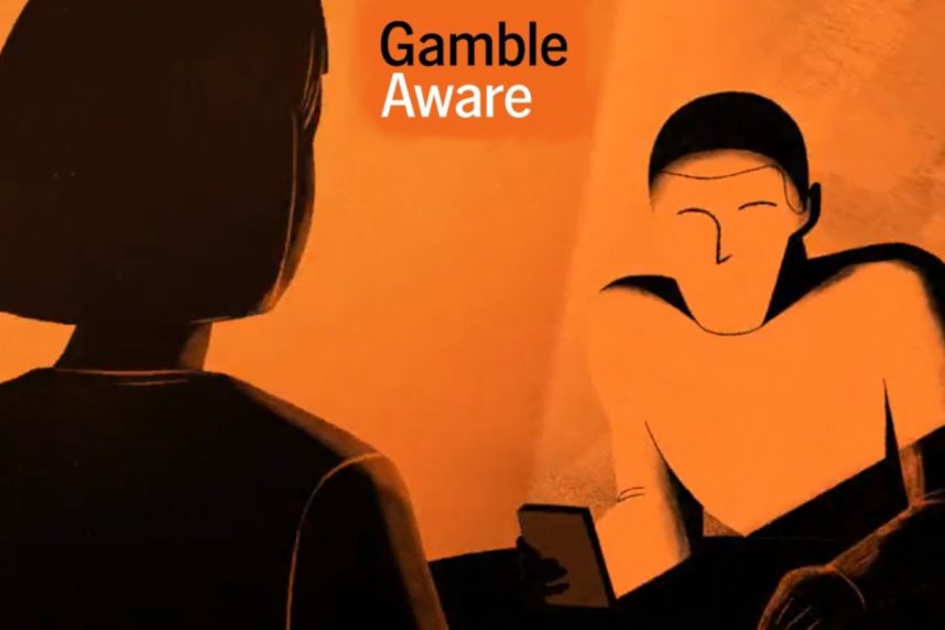 Simulation, Paar, Handyspiel, GambleAware-Logo