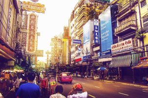 Straßenszene Bangkok