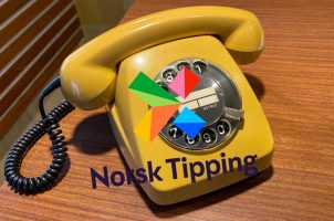 altes Telefon, Norsk Tipping-Logo