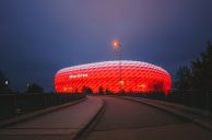 Allianz-Arena am Abend