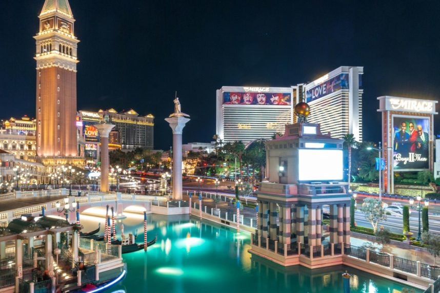 Nachtansicht Las Vegas