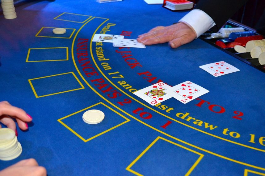 Black Jack-Spieltisch