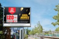 Eurojackpot-Werbeschild