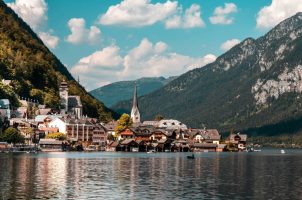 Ansicht Hallstatt Österreich