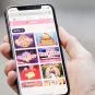 Smartphone mit Online-Casino