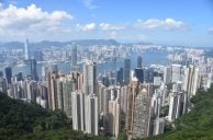 Blick auf Hongkong