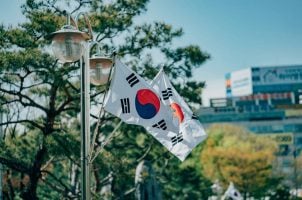 Südkoreanische Fahne