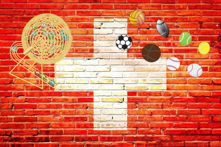 Schweizer Fahne, Sport- und Lotto-Symbole