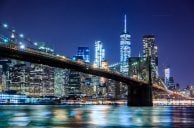 Brooklyn Bridge, Skyline von New York