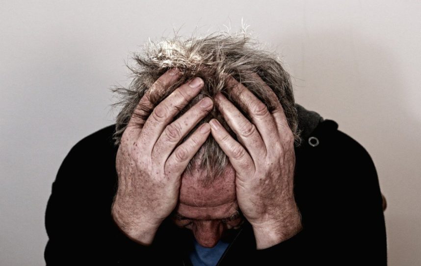 depressiver Mann