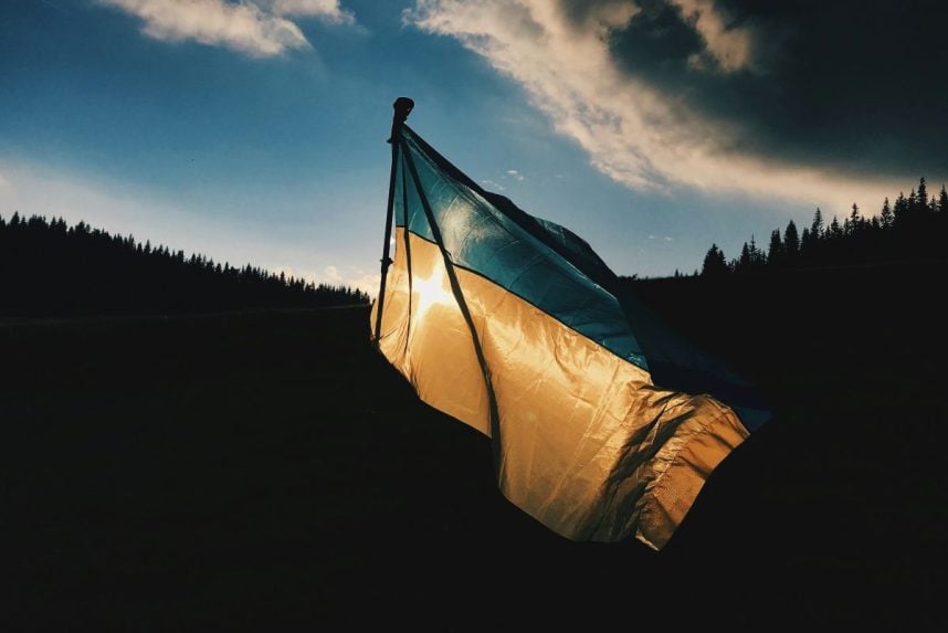 Ukraine Flagge