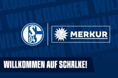 Schalke 04- und Merkur Group-Logos