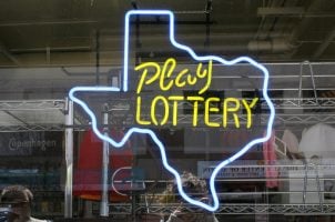 Lottoschild in Texas