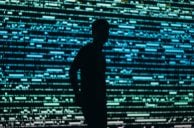 Silhouette vor IT-Design