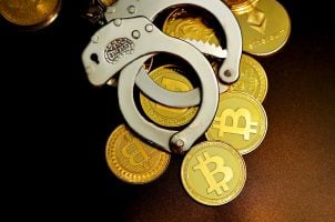 Bitcoin und Handschellen
