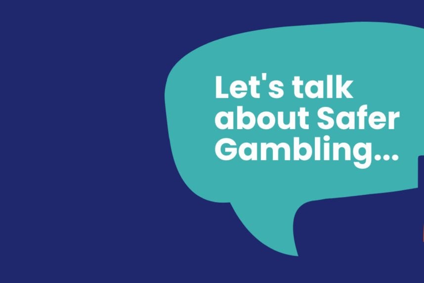 Sprechblase "Safer Gambling"