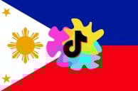 Philippinische Fahne, TikTok-Logo