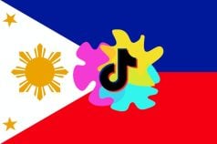 Philippinische Fahne, TikTok-Logo