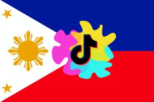 Philippinische Fahne, TikTok-Logo