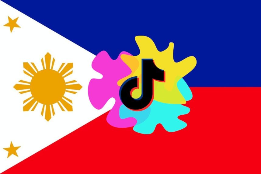 Philippinische Fahne, TikTok-Logo