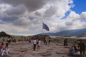 Touristen in Griechenland