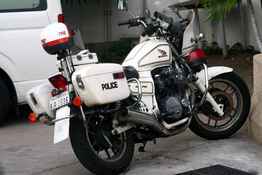 Polizeimotorrad Thailand