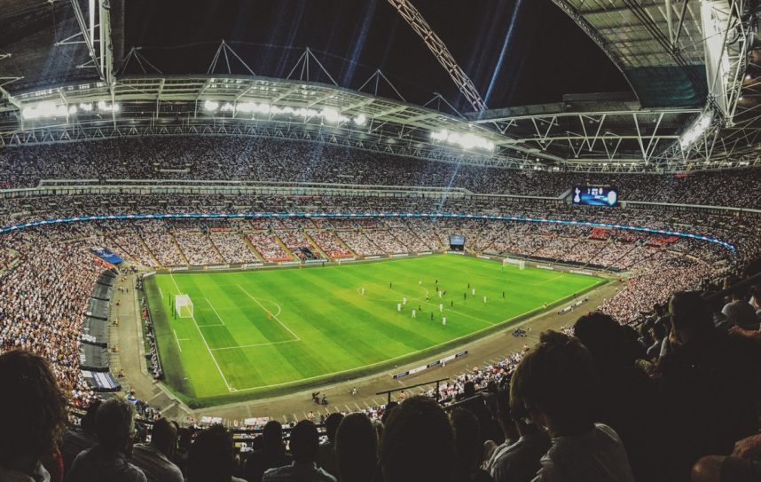 Blick in Fußballstadion