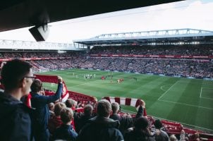 Fans im Fußballstadion