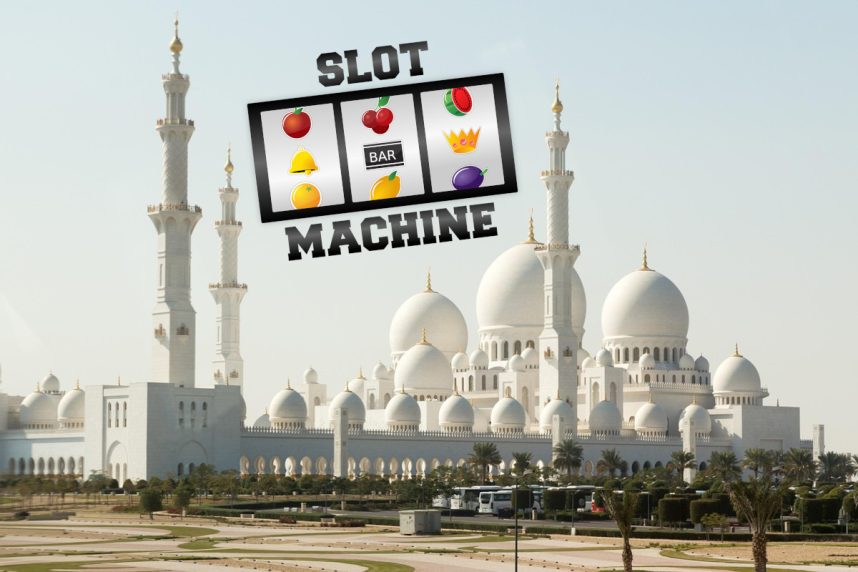 Moschee und Casino-Symbol