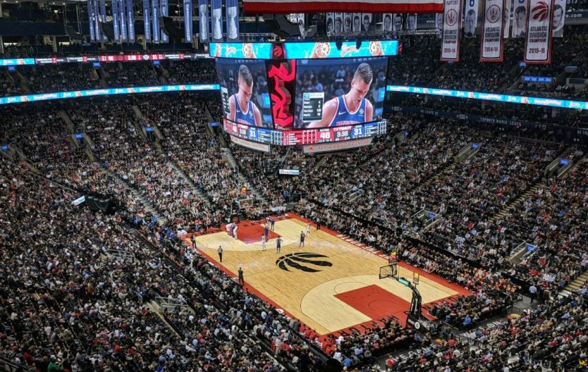 NBA-Match in vollem Stadion