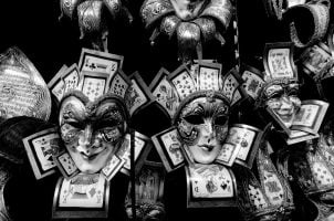 Karneval Venedig, Menschen mit Masken