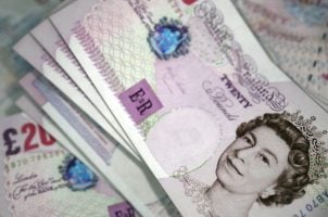 Britische Pfund-Geldscheine