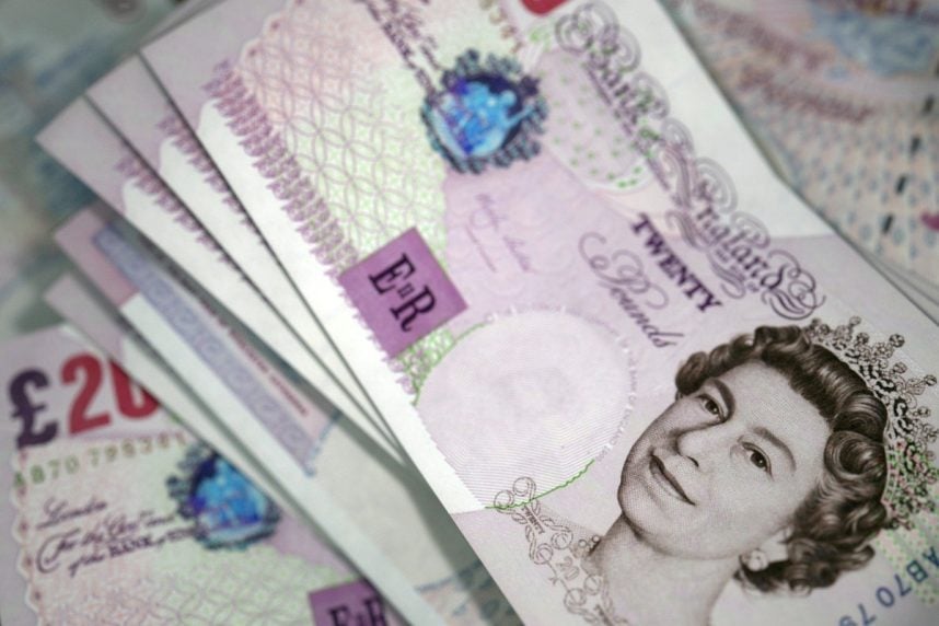 Britische Pfund-Geldscheine