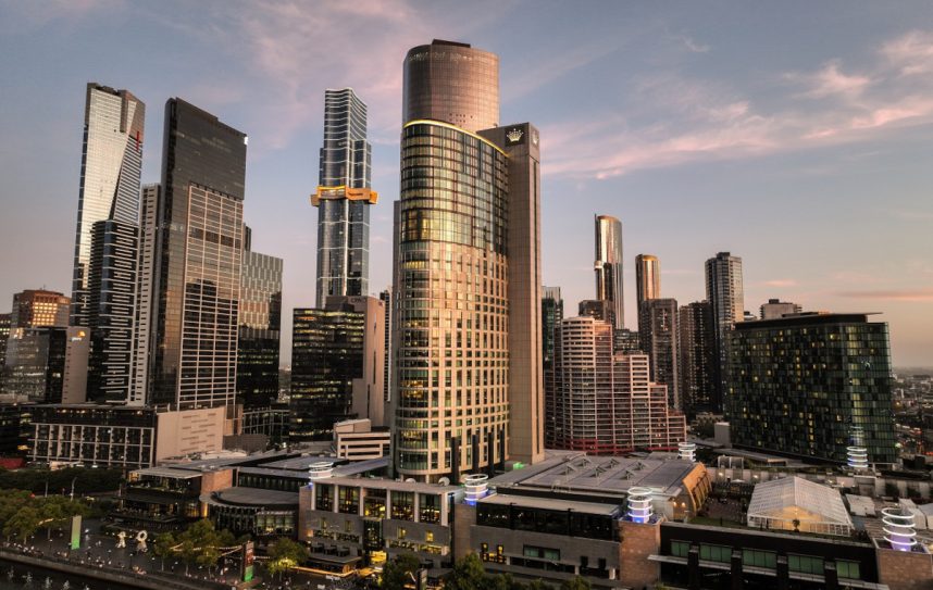 Außenansicht Crown Casino Melbourne