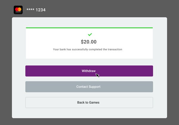 Enjoy your winnings.