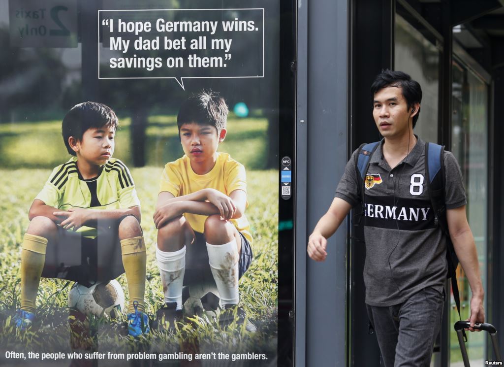 As World Cup fever overtook the entire globe last week, an anti-gambling campaign in Singapore backfired.