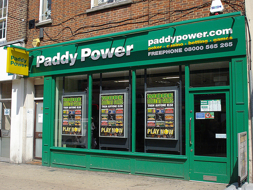 A UK Paddy Power storefront