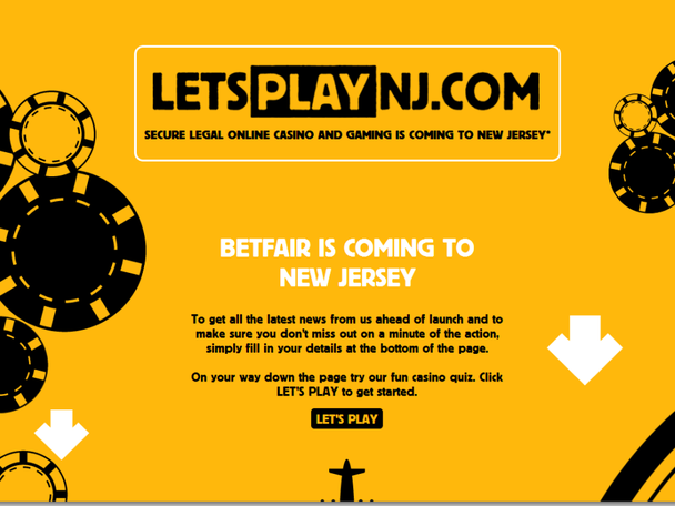 Betfair Caesars NJ partnership