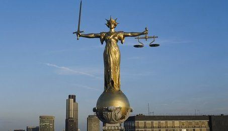 Scales of Justice, Old Bailey, London