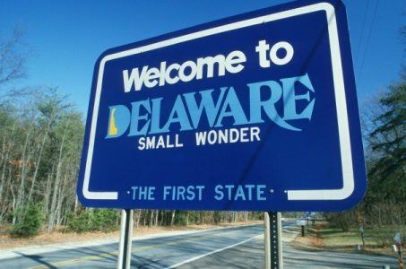 Welcome to Delaware sign