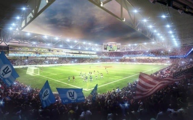 Soccer stadium Las Vegas, artist’s rendition