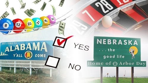 Gambling amendments Nebraska Alabama
