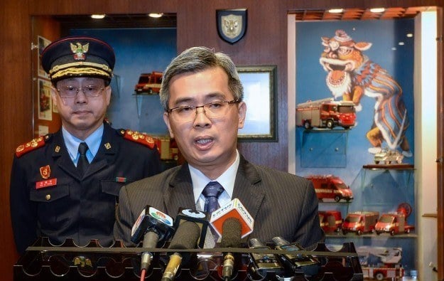 Macau secretary for security Wong Sio-chak