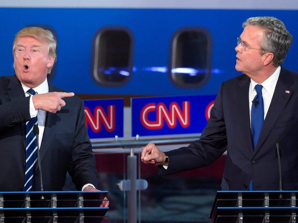 Donald Trump Jeb Bush GOP debate casinos Florida